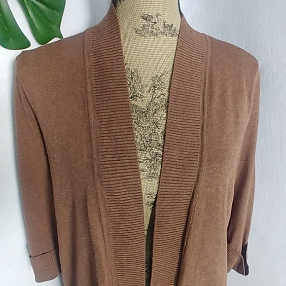 Laura Ashley Open Cardigan Sweater - Picture 2 of 5